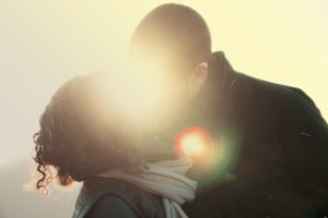 first year of college - couple kissing 