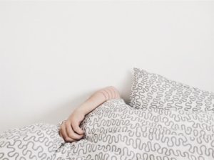 Stop being so hard on yourself - girl sleeping