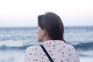 Depression in Teen Girls - Girl looking off into the water