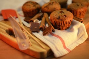 Counting calories and chocolate chip muffins.