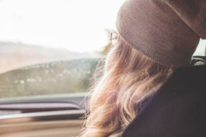 Girl looking out of a car - Your Perfect Valentine - Yourself