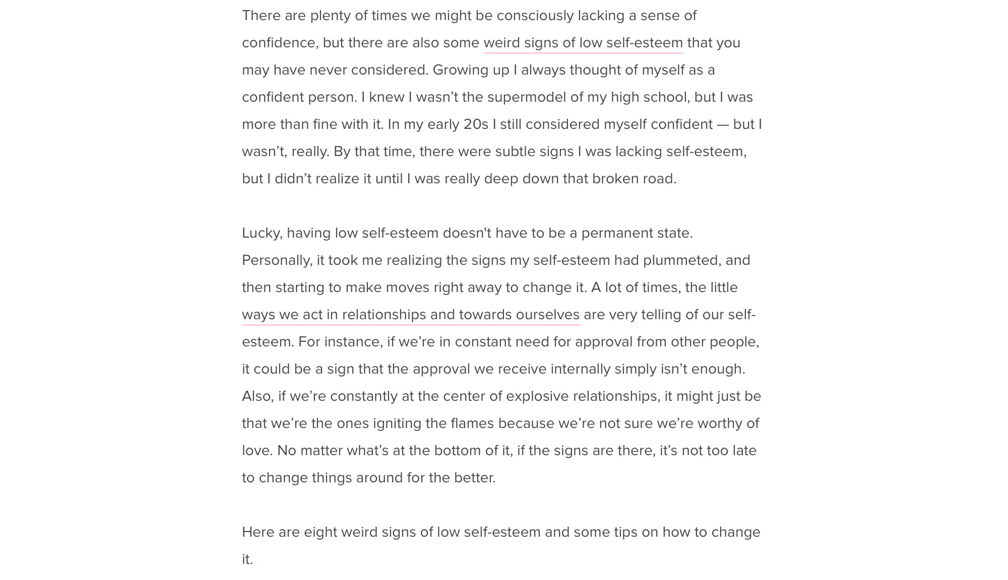 8 Weird Signs Of Low Self-Esteem & How To Change It page 2