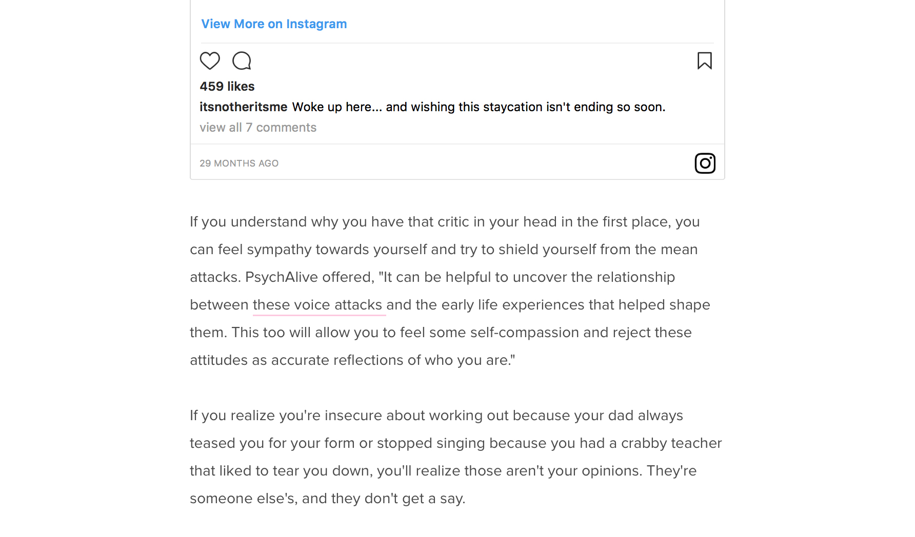 Emily Roberts on Bustle