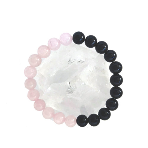 Rose Quartz Onyx Bracelet