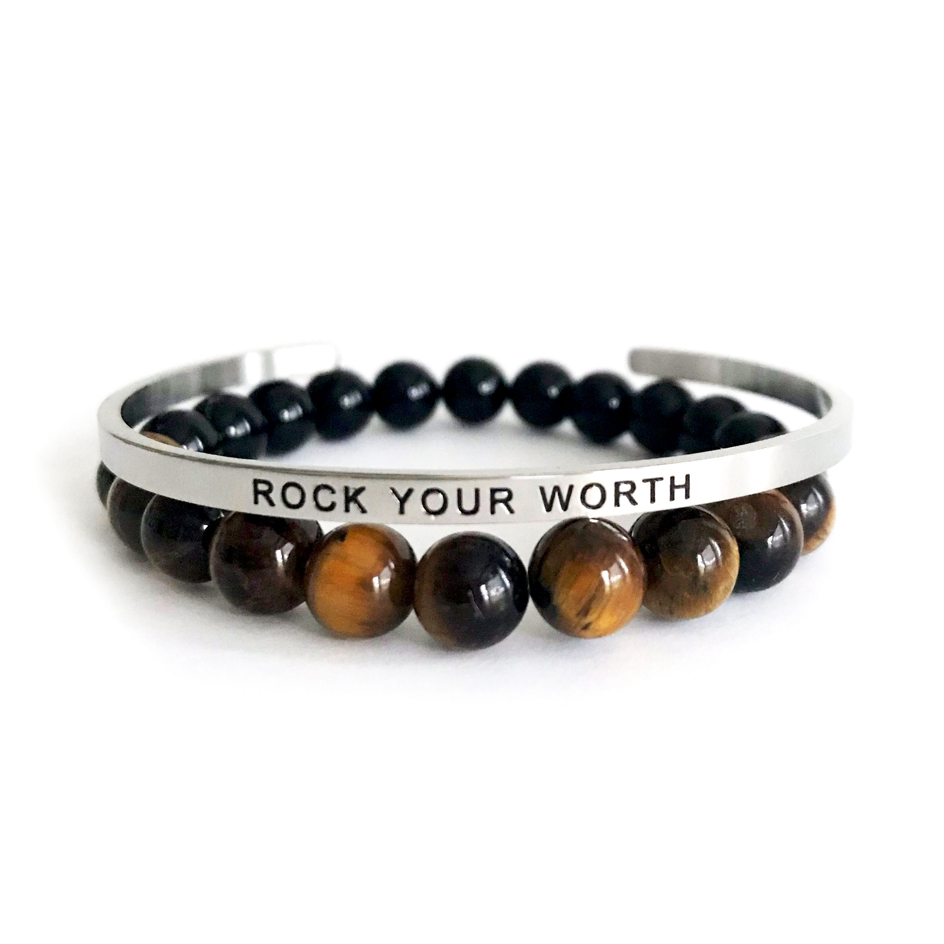 Rock Your Worth 8mm Tiger Eye Onyx