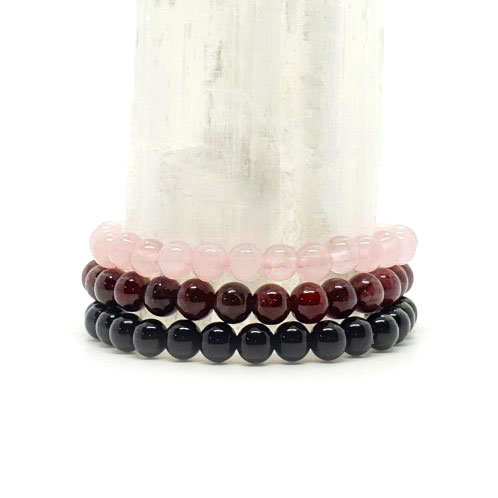 Rose Quartz and Garnet Love Stack