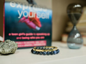Enter to win my fall giveaway. A signed copy of Express Yourself and Intention band helping you stay confident all season long.