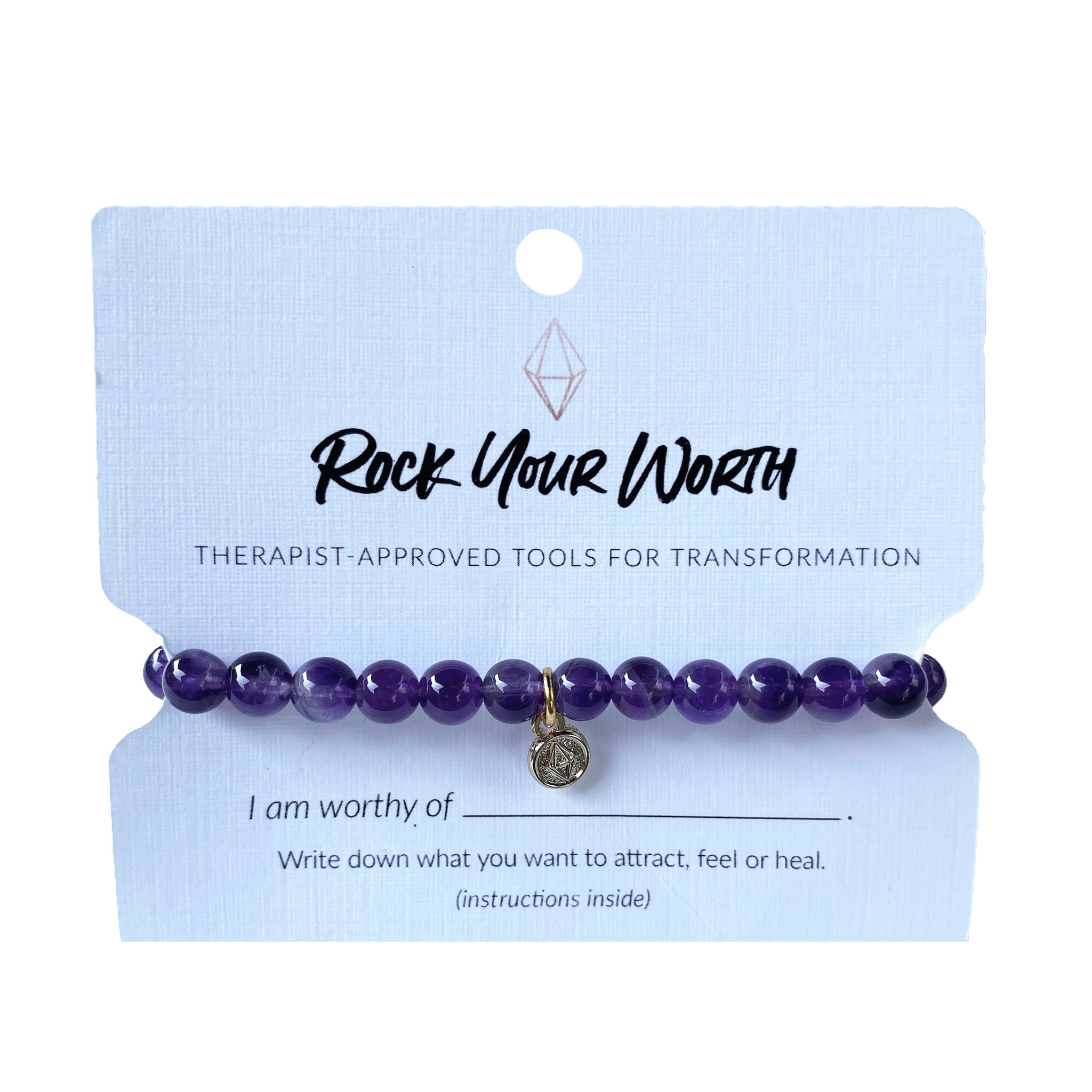 Rock Your Worth Anxiety & Willpower Bracelet, Little Luxury
