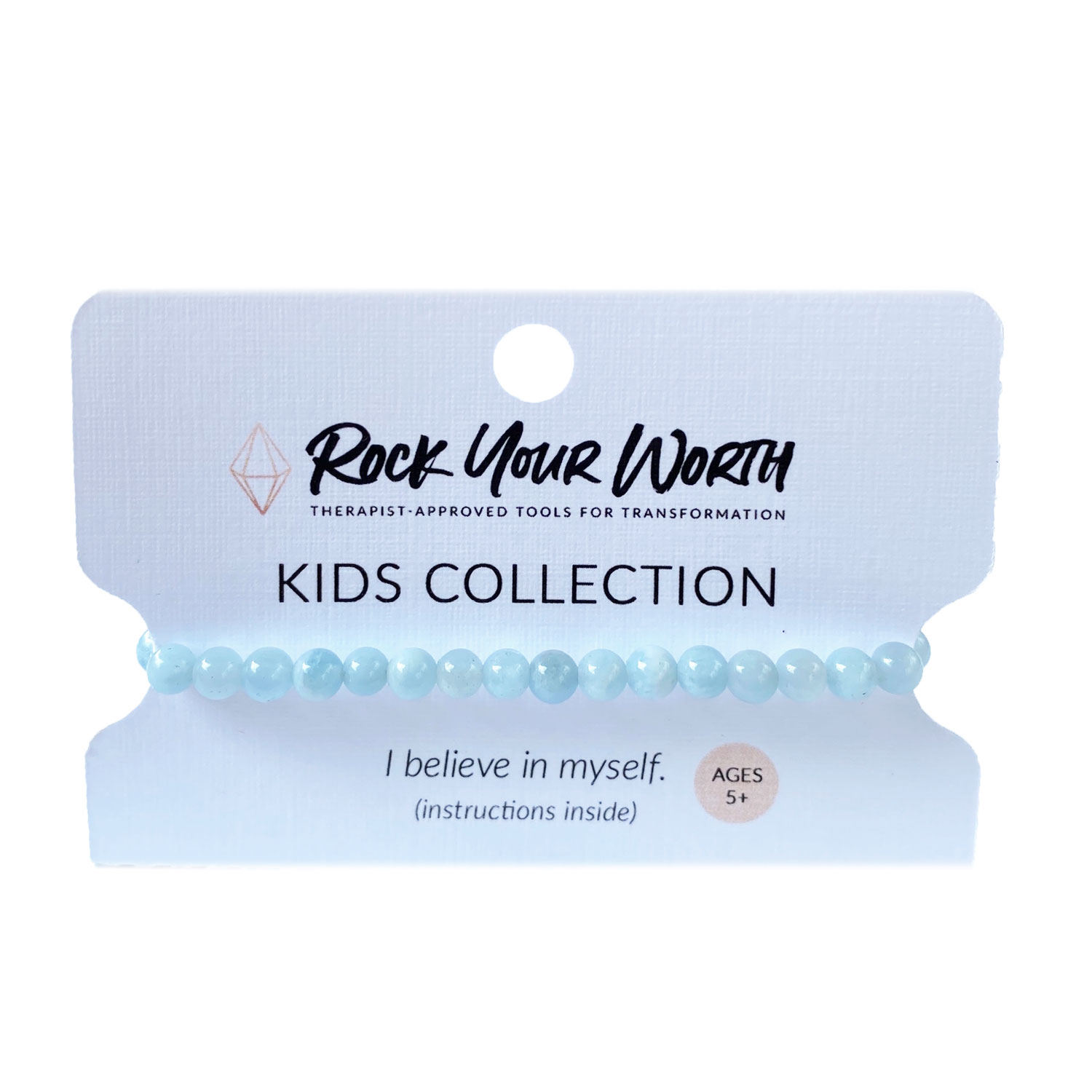 Happy & Hopeful Bracelet, Aquamarine for Kids